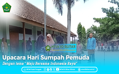 MTsN 10 Blitar Gelar Upacara Hari Sumpah Pemuda dengan Semangat Persatuan