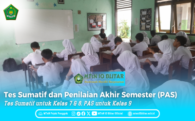 MTsN 10 Blitar Gelar Tes Sumatif dan Penilaian Akhir Semester (PAS)