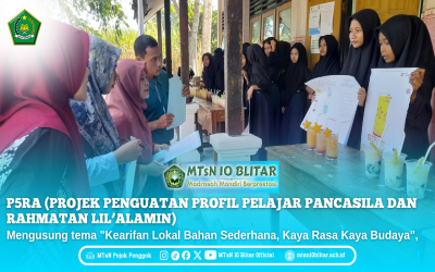 MTsN 10 Blitar Gelar Kegiatan P5RA Angkat Tema Kearifan Lokal: Ketela dan Belimbing Jadi Sorotan
