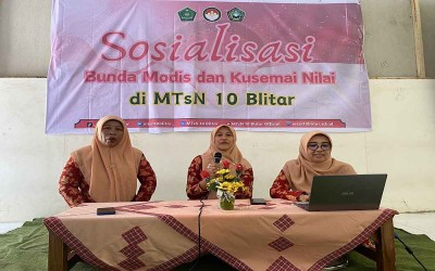 MTsN 10 Blitar Sosialisasikan Bunda Modis dan Kusemai Nilai